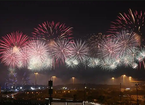 石泉县焰火晚会